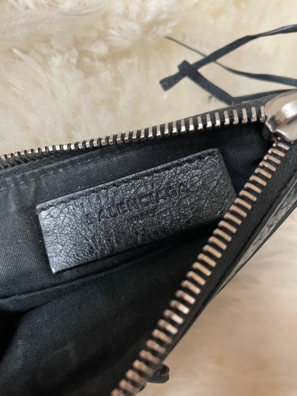Vintage | Rare Balenciaga porte monnaie black wallet | card pouch - Picture 2 of 6
